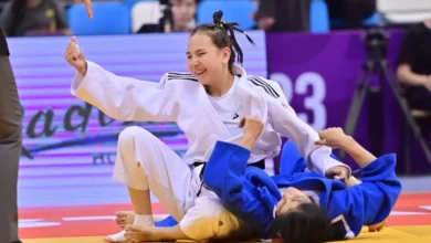 Спорт Министрі | Әбиба Әбужақынова Grand Slam турнирінде қола медаль жеңіп алды