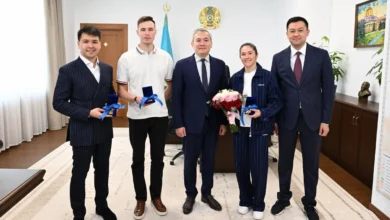 Спорт Министрі | Бибісара Асаубаева әлемдік рейтингте екі сатыға көтерілді