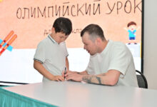 Спорт Министрі | Астанада қазақстандық спортшылардың қатысуымен олимпиадалық сабақтар өтті