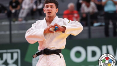 Спорт Министрі | Мағжан Шамшадин мен Аман Бақытжан Астанада өтіп жатқан Grand Slam турнирінде қола медаль жеңіп алды