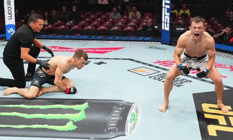 Спорт Министрі | Бекзат Алмахан UFC-де алғашқы жеңісін 64 секундта нокаутпен тіркеді Спорт Министрі | Бекзат Алмахан UFC-де алғашқы жеңісін 64 секундта нокаутпен тіркеді