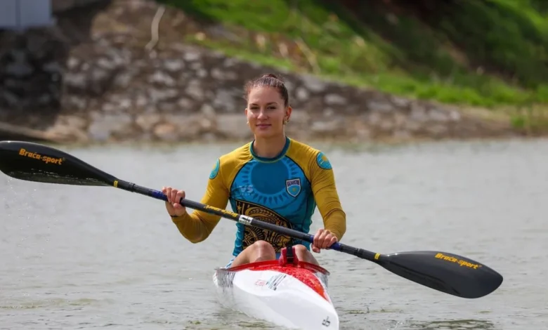 Спорт Министрі | Азия чемпионаты: Стелла Суханова байдаркамен жарыста күміс жүлде иеленді