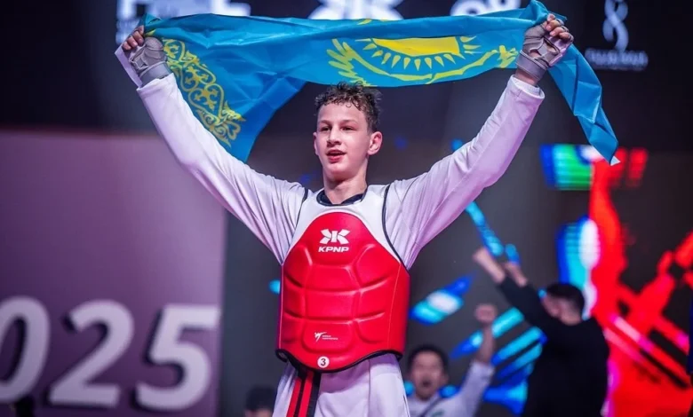 Спорт Министрі | Хамзаальпер Ромашкин таеквондодан жасөспірімдер арасында әлем чемпионы атанды Спорт Министрі | Хамзаальпер Ромашкин таеквондодан жасөспірімдер арасында әлем чемпионы атанды