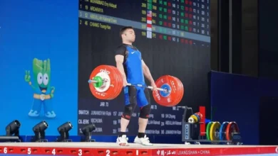 Спорт Министрі | Ауыр атлет Артём Антропов Азия чемпионатының күміс жүлдегері атанды