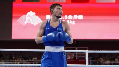Спорт Министрі | Сәкен Бибосынов Дусматовты жеңіп, финалға шықты