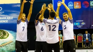 Спорт Министрі | Эдуард Ким әртістік жүзуден Сингапурда өтіп жатқан әлем чемпионатының финалында өнер көрсетті